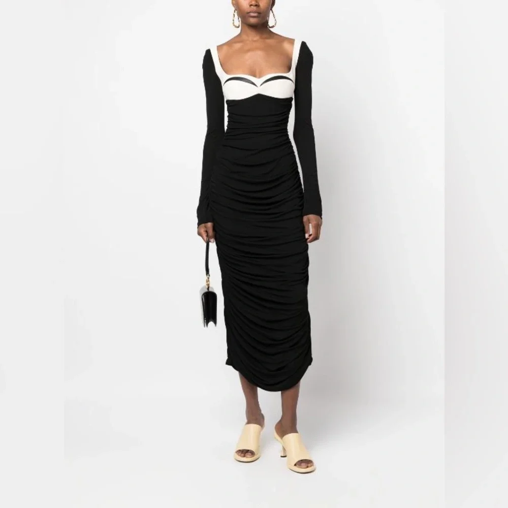Ruched Maxi  Bodycon Dress